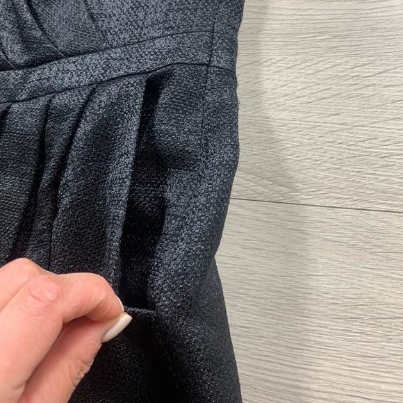 Escada Wool Mesh Sleeve Knee Length Black Sheath Cocktail Dress - Picture 7 of 16